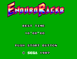 Enduro Racer screenshot 3 for Sega Master System